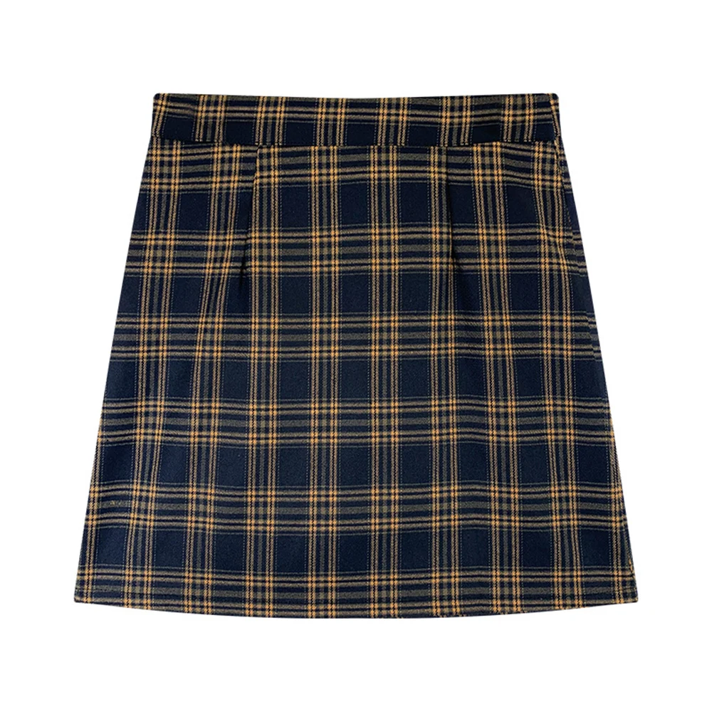 Woman Vintage Plaid Skirt Cool and Breathable Dress Gift for Christmas Birthday New Year