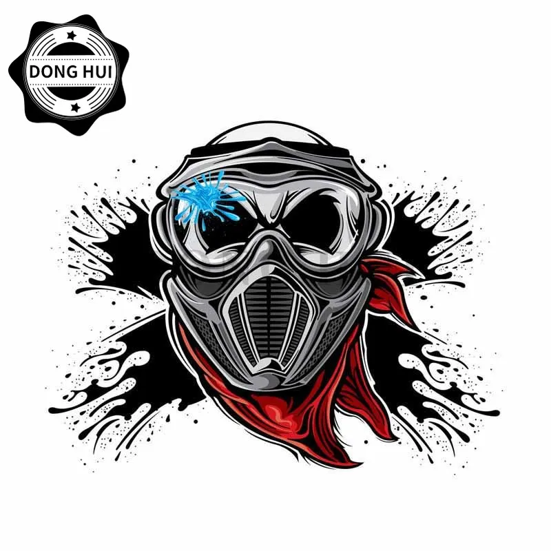 

Skull Paintball Player Car Sticker Mug Guitar Laptop Camper Motocross Skateboard Phone Suitcase Decal