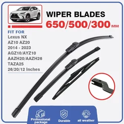 Wiper Blades For Lexus NX 200 NX200 NX200t NX300h AZ10 AZ20 2014 - 2023 Front Rear Windshield Windscreen Front Window 26