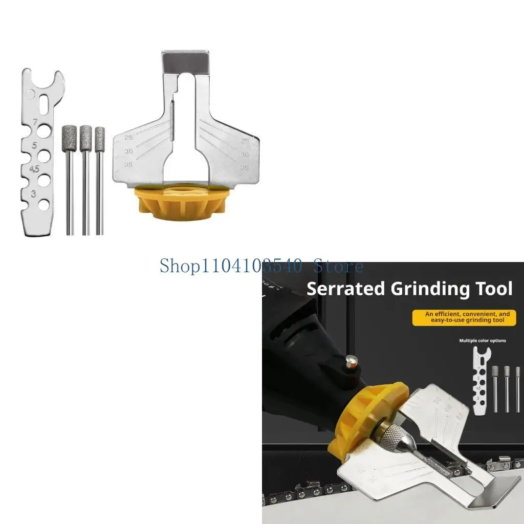 02DC Chain Tooth Care Guide Set with Metal and Plastic Structure, Size Reference Plate, and Routine Maintenance Use
