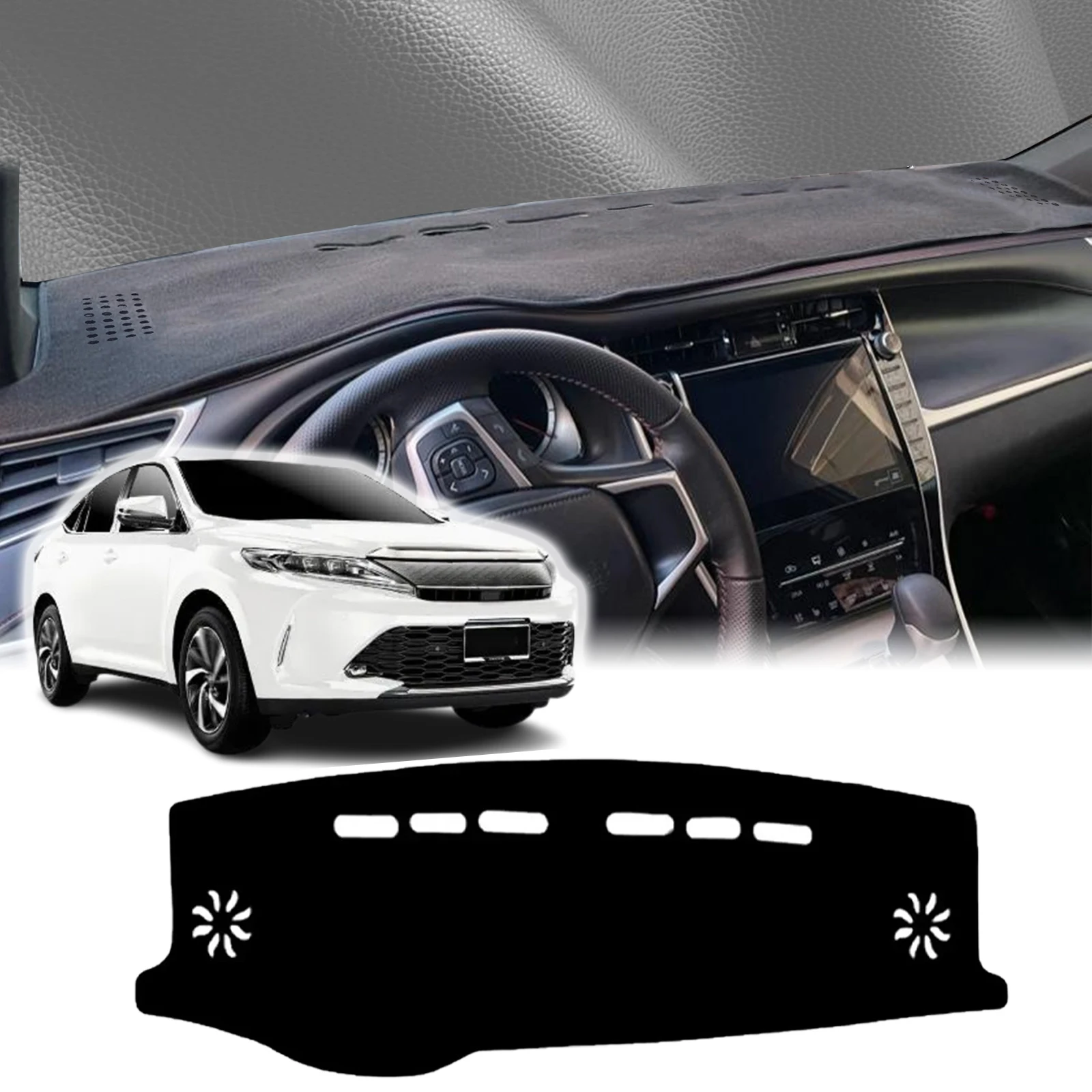 

fit for Toyota Harrier XU60 2013 2014 2015 2016-2020 Accessories Protective Carpet Dashmat Dashboard Cover Pad DashMat Sunshade