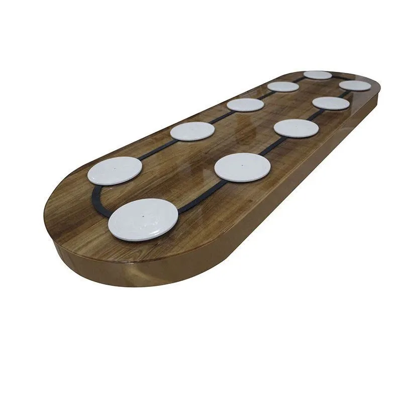 

Oval automatic rotating dish transfer device Rectangular dining table electric turntable