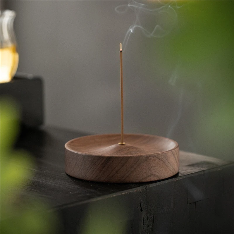 Incense Burner Holder Multi-Purpose Design Wooden Incense Burner Ash Catcher Incense Stick Holder For Home Decor