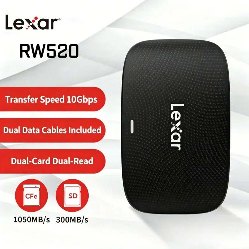 

Lexar Professional CFexpress Type B / SD Card Reader USB 3.2 Gen 2 High Speed Memory Card RW520 100% Original