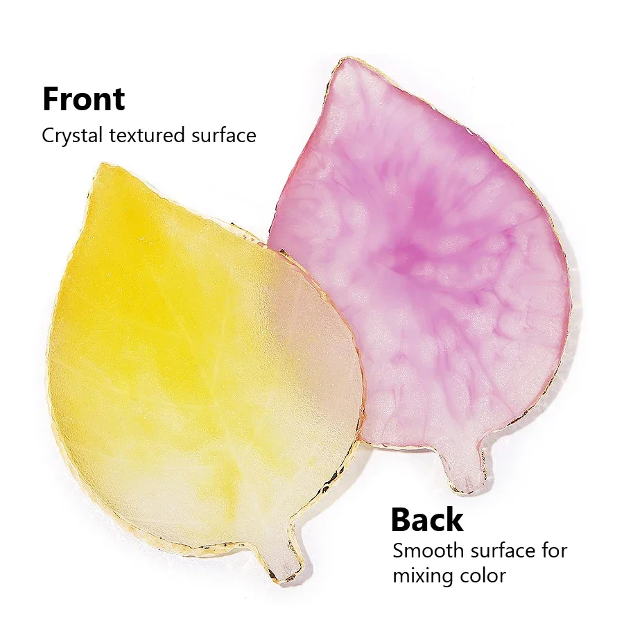 Natural Resin Stone Nail Art Color Palette Gel Polish Mixing Tools for Presentation And Photography