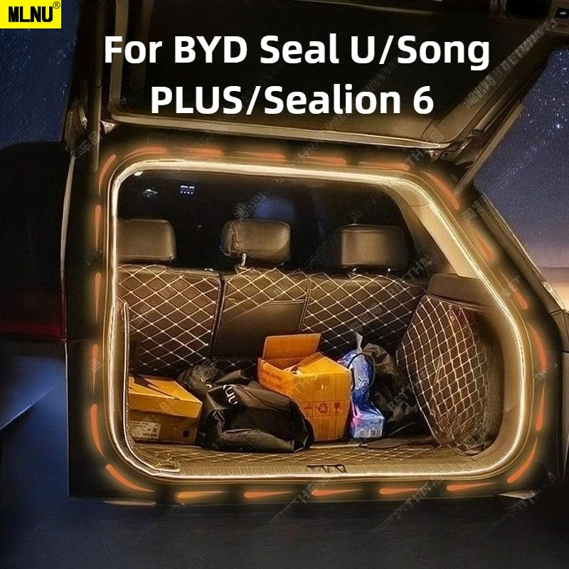 

Christmas Car Trunk Lights with Timer For BYD Seal U/Song PLUS/Sealion 6 Accessories 2026/2025, Flexible&Bendable 2022-2024