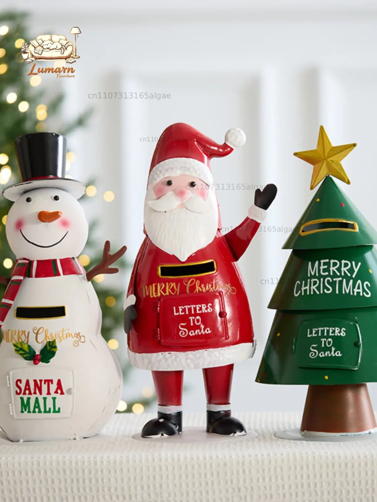 Honghan Christmas decorations, wrought iron mailbox, mailbox