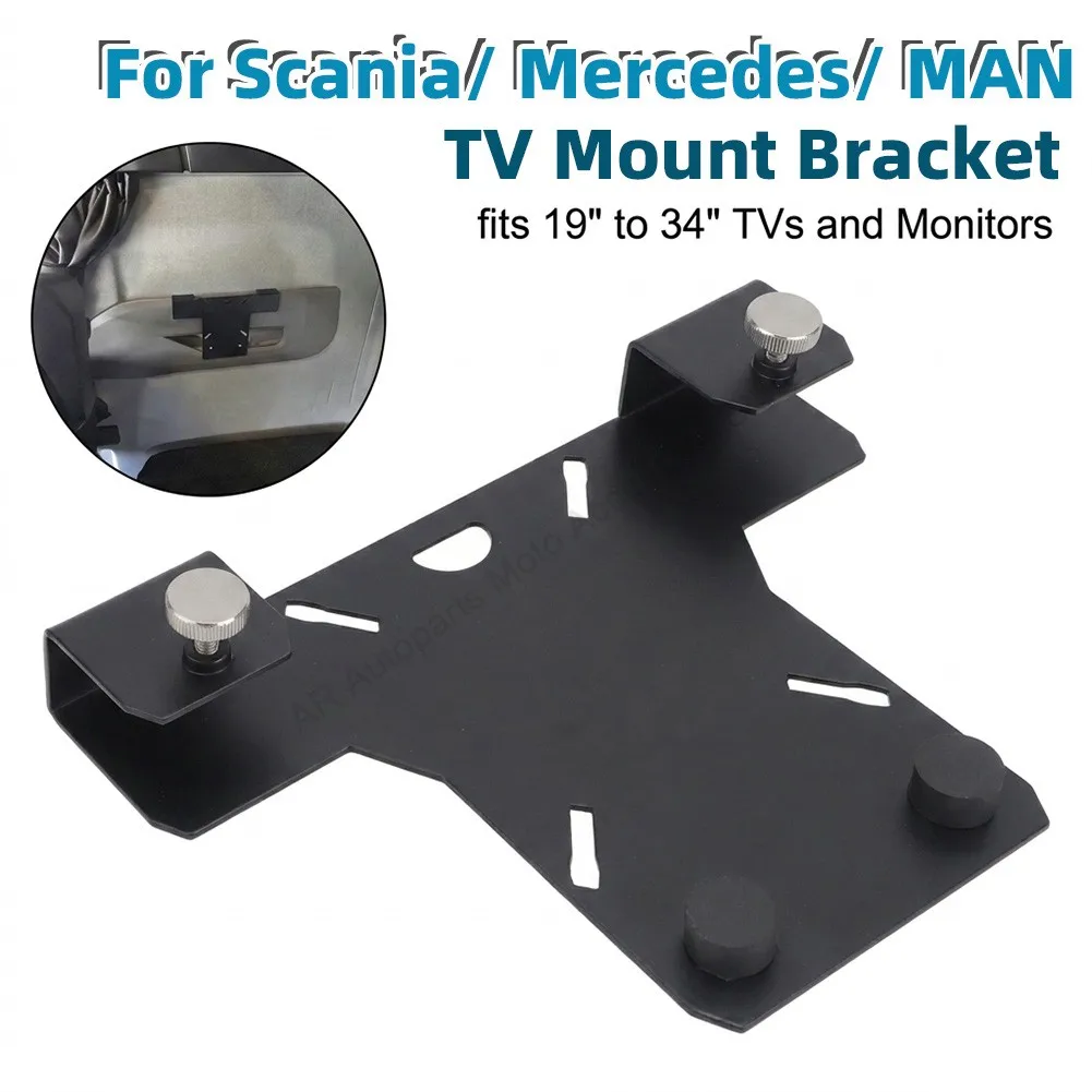 LKW-Kabinen-TV-Halterung / TV-Halterung für 19" bis 34" Fernseher und Monitore, passend für Scania, Mercedes, MAN TGX LKWs – Detail 1