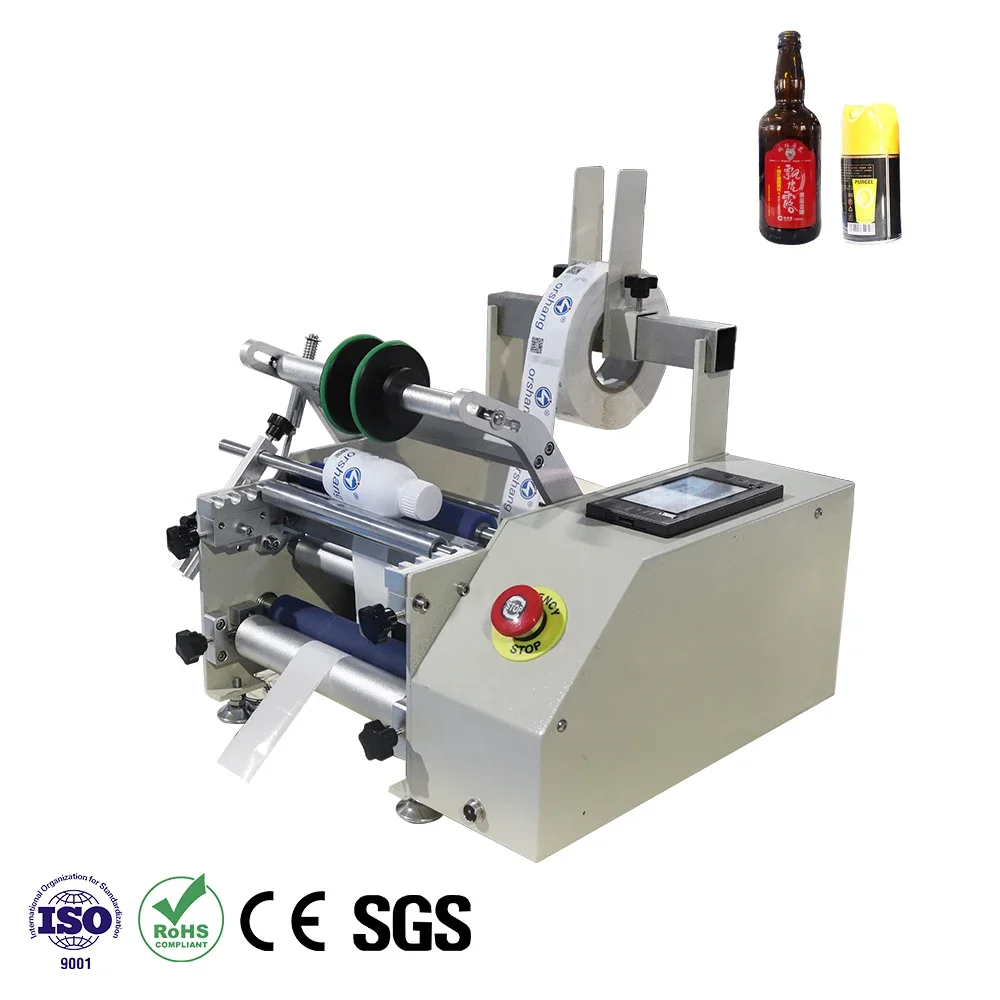 

Orshang Group Purchase Price Semi-automatic Bottle Labeling Machine Small Bottle Labeling Machine Wine Bottle Labeling