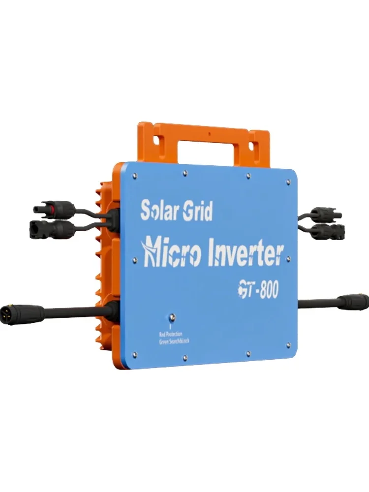 800W Solar Grid Tie Micro Inverter Waterproof IP67  Pure Sine wave Inverter MPPT Microinverter Self Cooling With WIFI Monitoring