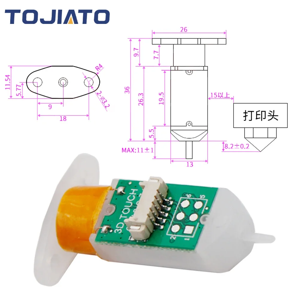 3D Touch Sensor Upgrade Auto Bed Leveling Sensor BL Touch BLTouch 3d Printer Parts Reprap mk8 i3 Ender 3 Pro Anet A8 Tevo