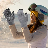 Winter Cycling Electric Heated Gloves Sports Running Motorcycle Ski Touch Screen Fleece Gloves Non-slip Warm Full Fingers - Image 5
