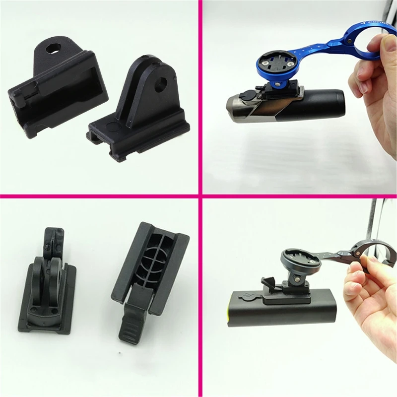 2025 New Bike Light Holder Flashlight Lamp Mount Bracket Connect To For - Bryton Cateye Computer Mount With Camera Adapter Parts