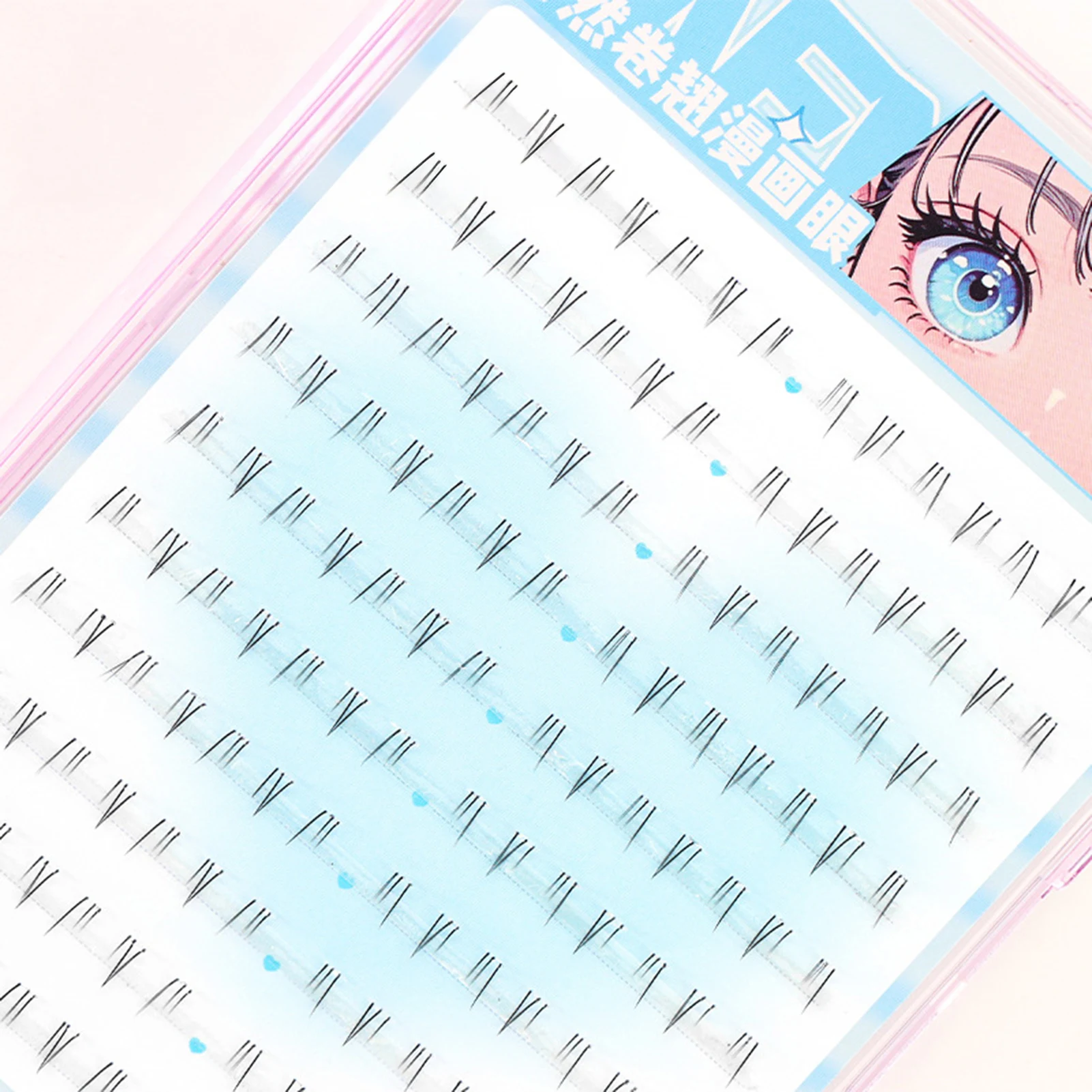 Estensioni delle ciglia noglue da 6 mm Ciglia senza colla Ciglia naturali morbide a grappolo singolo Ciglia finte quotidiane Salone di trucco fai da te