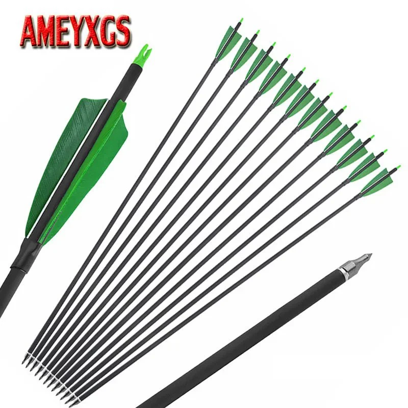 6/12pcs Mixed Carbon Arrow 31.5