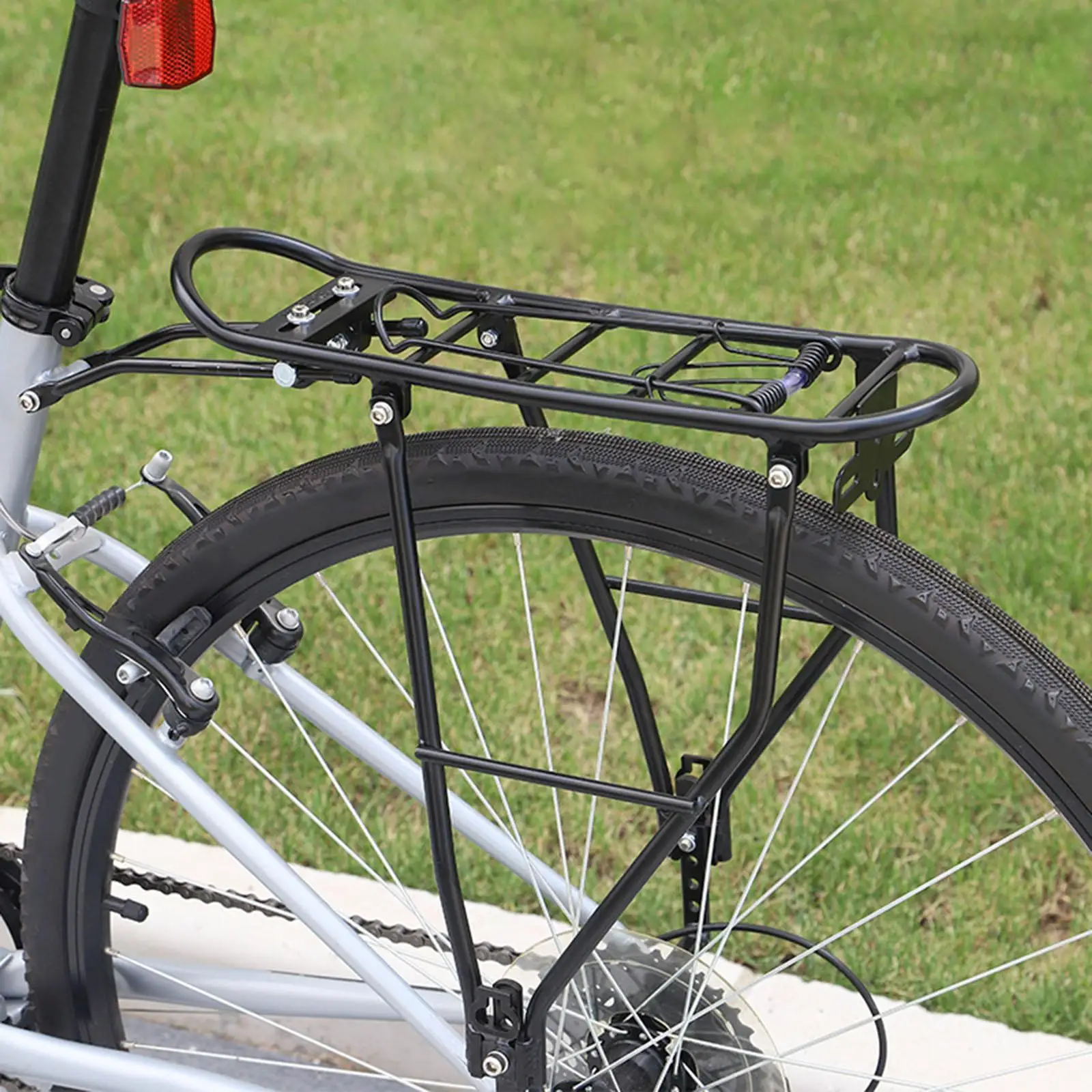 Rear Bicycle Rack Pannier Rack Folding Bike Adult Bike 55lbs Load Bearing