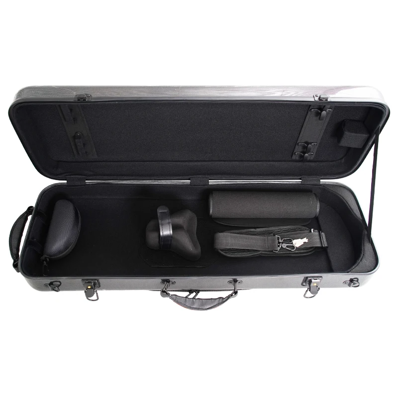 Composite Carbon Fiber Ultra-durable Viola case with Lock, 4-arch Position, 15-16.5 Inches in Length