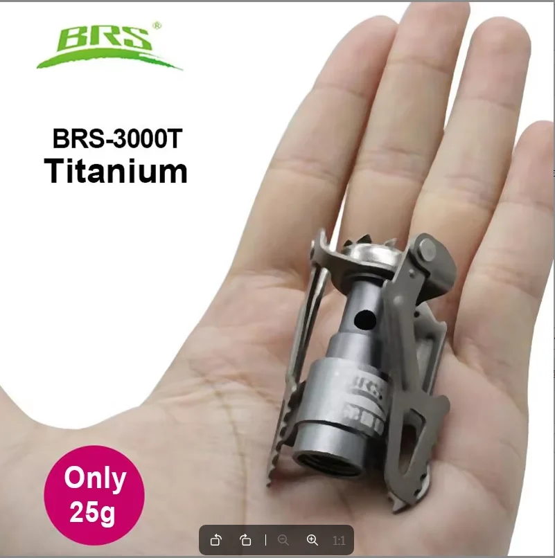

Газовая горелка BRS для кемпинга, портативная мини-плита из титана, походная печь, карманная газовая плита для пикника BRS-3000T