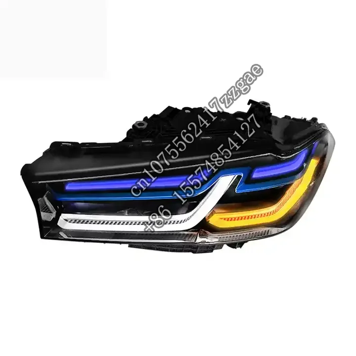 SJC Auto Car Accessories Head Lights for  M5 G30 G38 2018-2022 LED Headlight Assembly New Upgrade 5 Series Front Lights