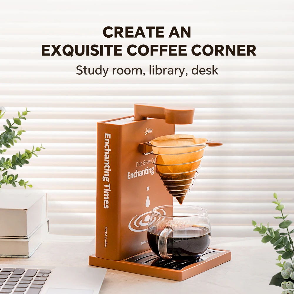 Coffee Machine American Drip Kitchen Appliances Portable Dripping Pour Over Coffee Maker Electric Automatic Brew Tea Powder