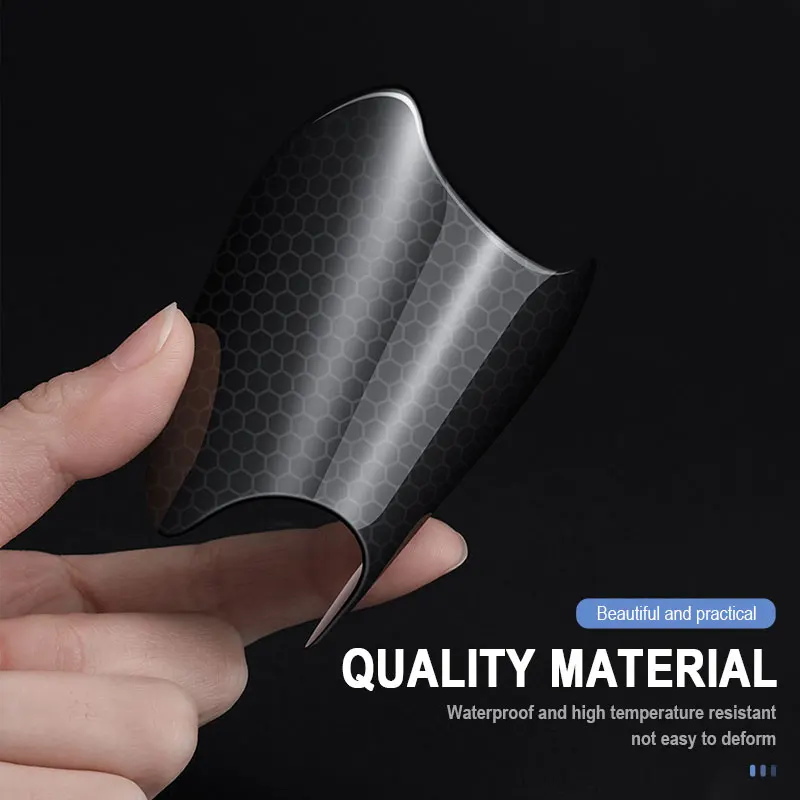 BLALION Car Door Handle Bowl Scratch Protective Stickers Carbon Fiber Protector Cover Car Handle Anti-collision Protection Strip