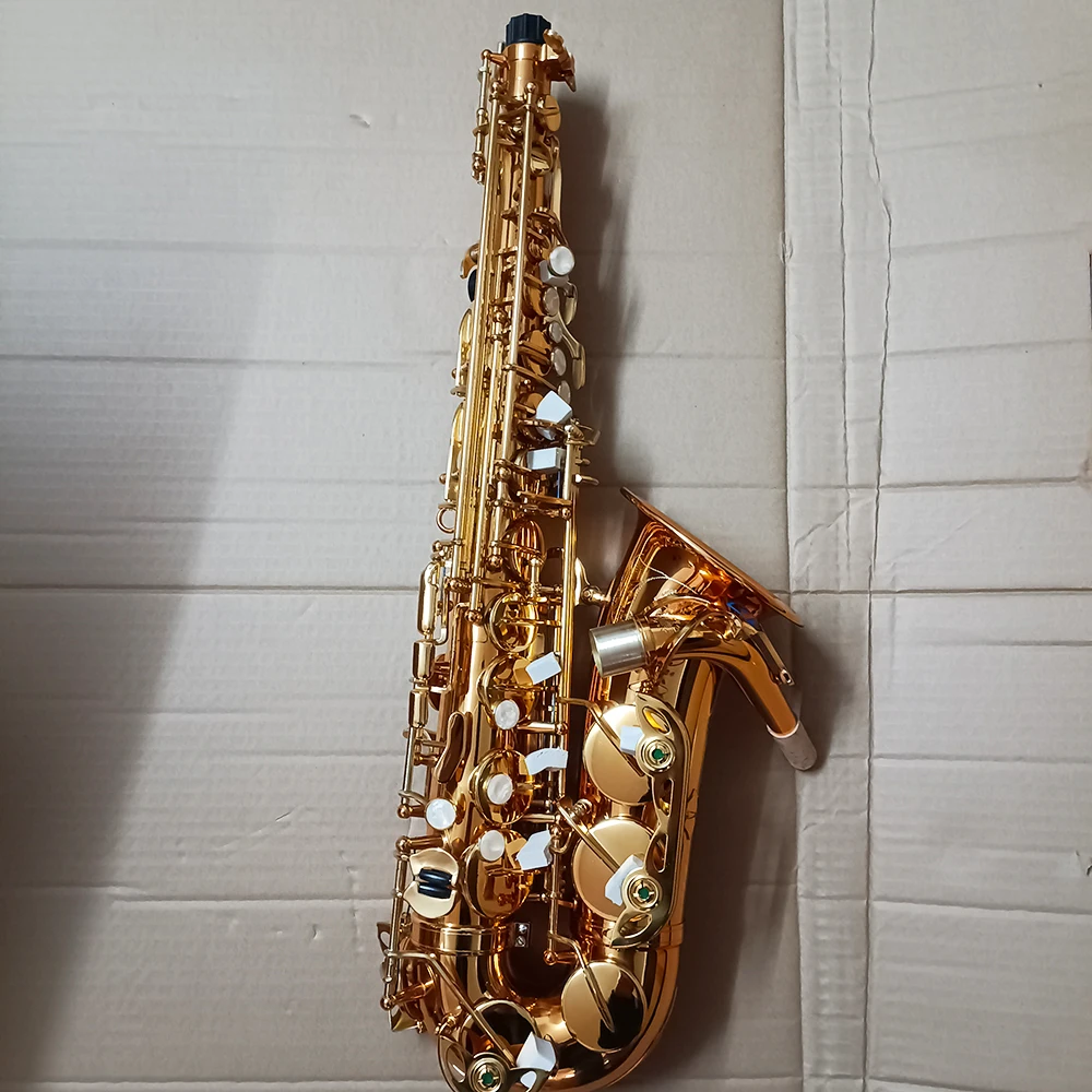 

France Classic R54 Alto saxophone Eb-Flat Lacquer gold Excellent quality Brass Musical instrument Sax with Saxophone case