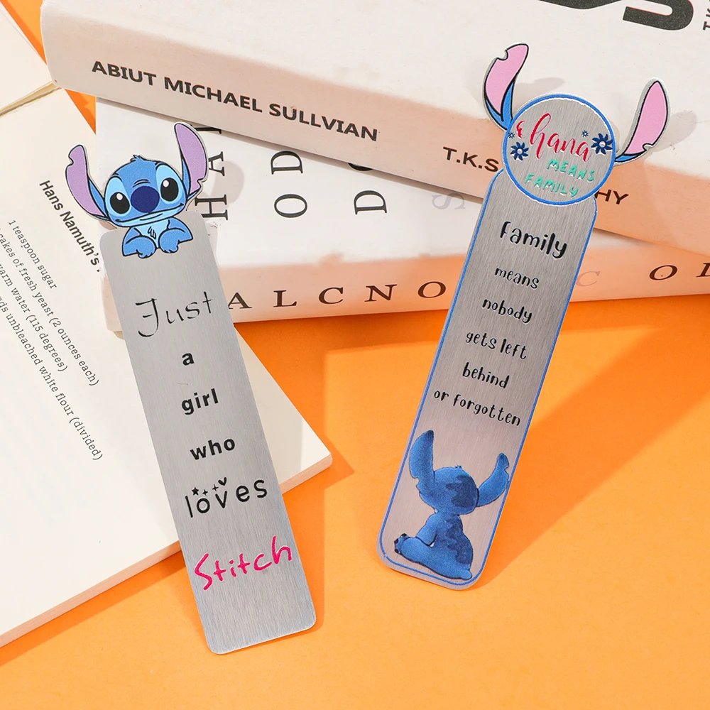 

Stitch Stainless Steel Bookmark back to school book accessories cute kawaii stationery school Reading supplies teacher gift book