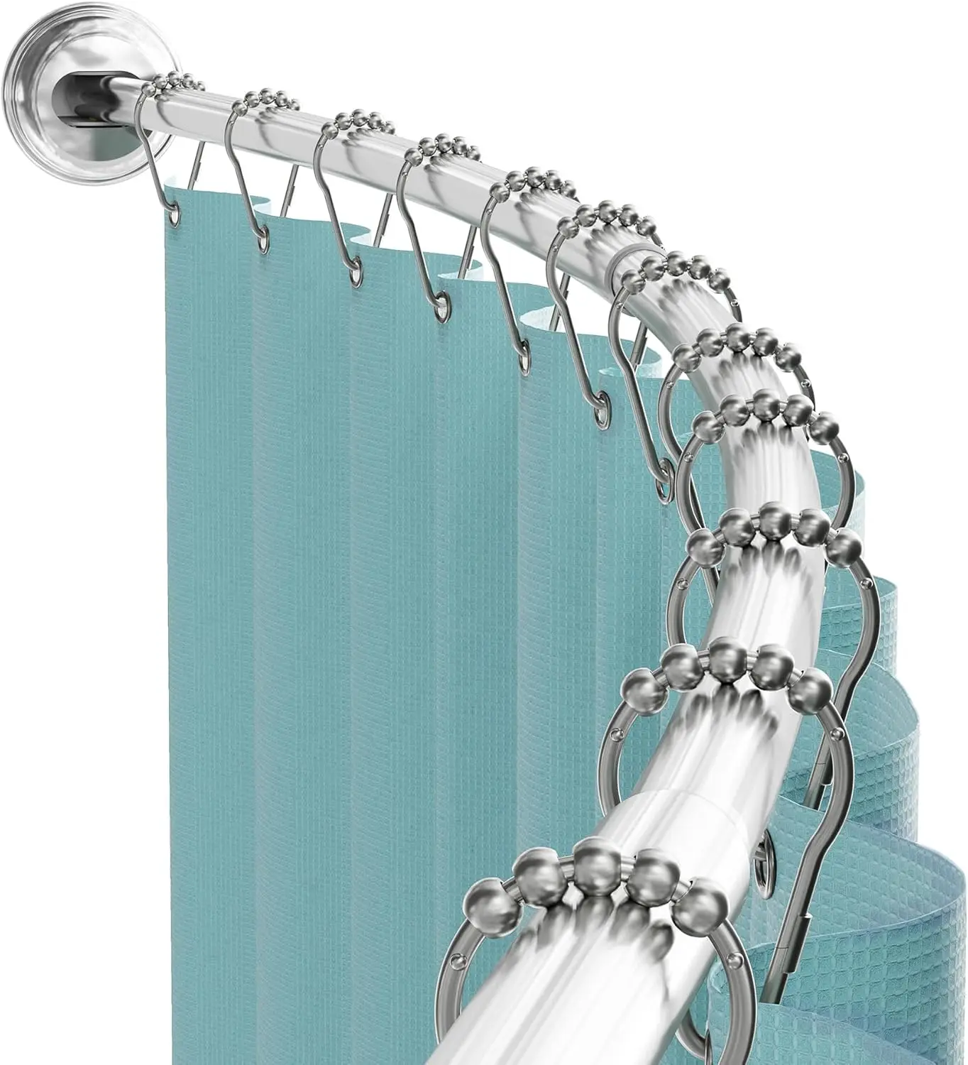 

35633SSP, NeverRust Aluminum Tension Curved Shower Curtain Rod, 50 to 72-Inch, Chrome