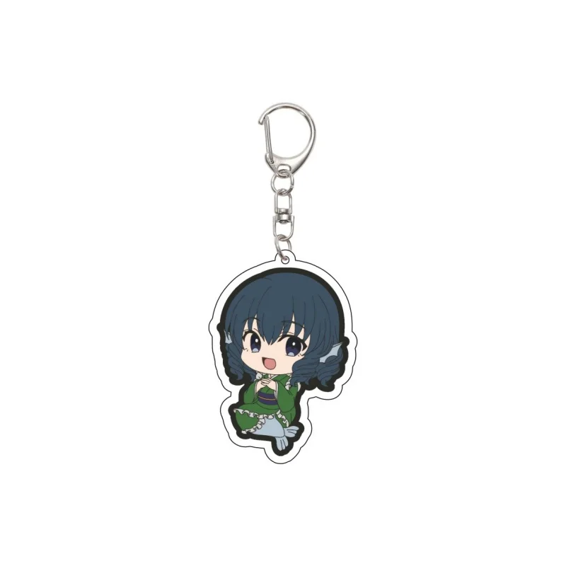 Touhou Project Cirno Acrylic Keychain Anime Cute Chibi Key Ring Bag Pendant Cosplay Figure Toy Fans Collection Charms Gifts 6cm