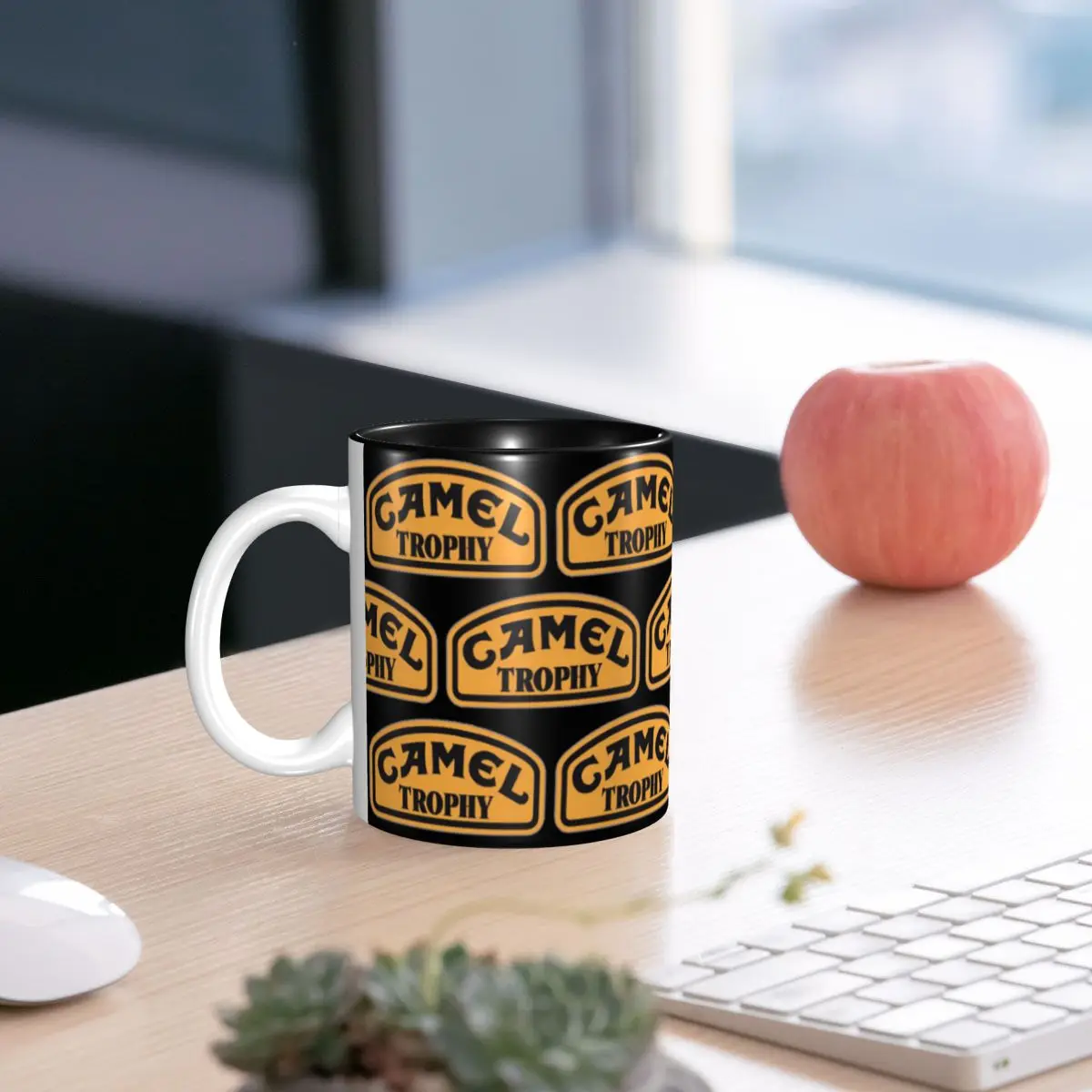 

Camel Trophy Classic Logo Mug Funny Ceramic Coffee Cups Tea Mugs Milk Cup Drinkware Gifts for Woman Man