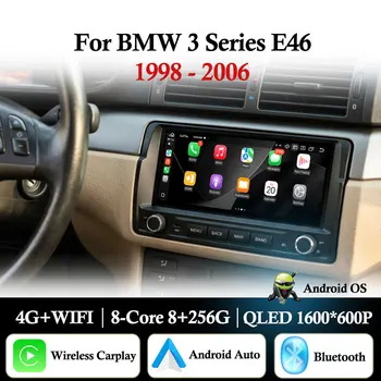 Ekran 9,3'' do BMW serii 3 E46 1998 - 2006 Android 16 Bezprzewodowy CarPlay BT Radio samochodowe Odtwarzacz multimedialny GPS Navi Wifi+4G