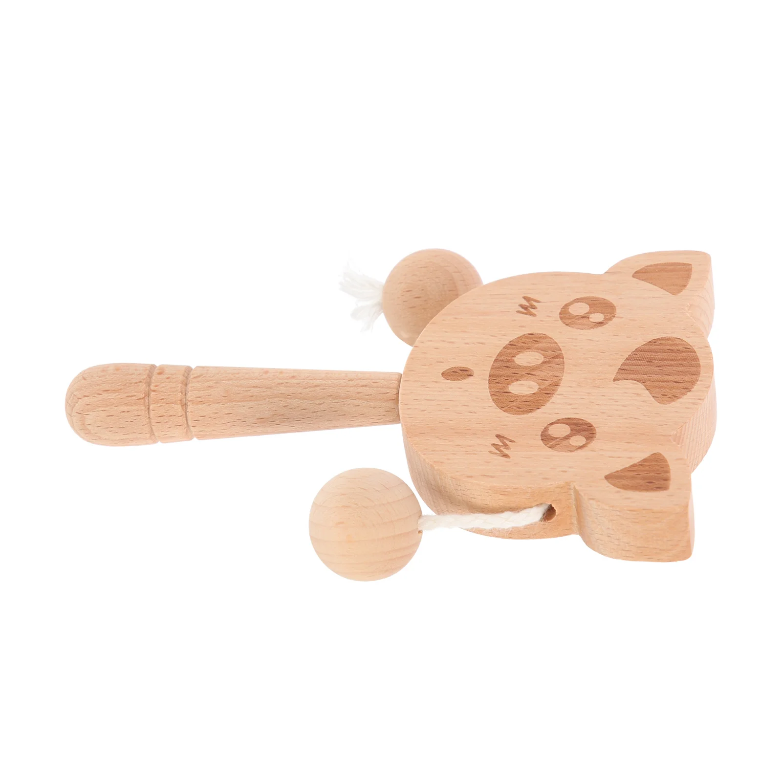 خشخيشة يدوية للأطفال، آلة موسيقية خشبية، تطوير التعليم المبكر، خشخيشة معرفية للأطفال الصغار، آلة موسيقية #3