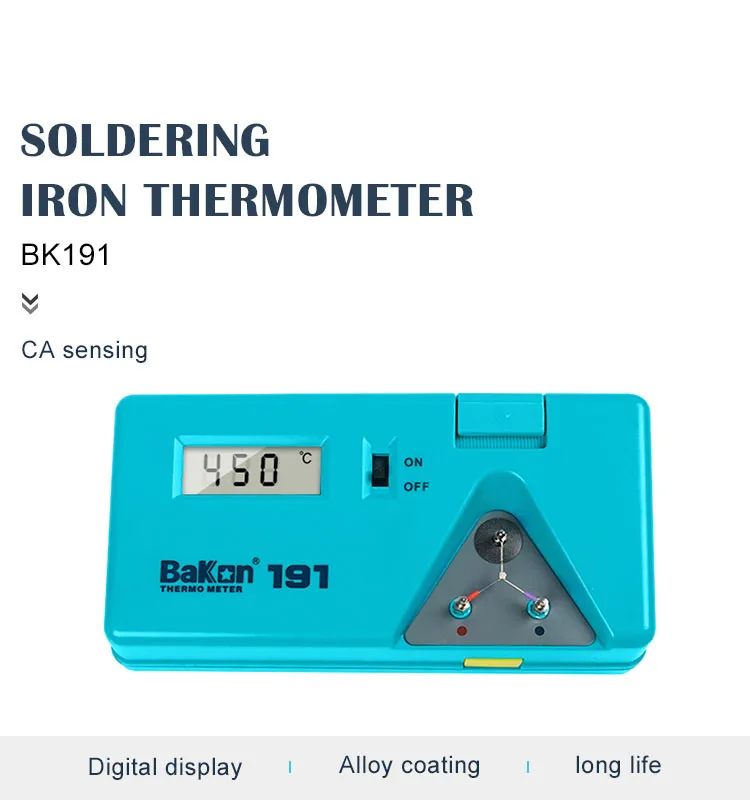 BK191 Soldering Iron Tip Thermometer Tester With High Temperature Reactivity LED Display for Welding Iron Solder Repair