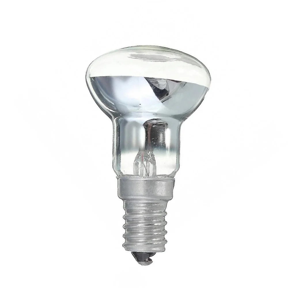 

(10 шт. в упаковке) Лампа R50 для цоколя E14, отражающая лампа 28 Вт, стеклянный дизайн, теплый белый (2750K), без регулировки яркости