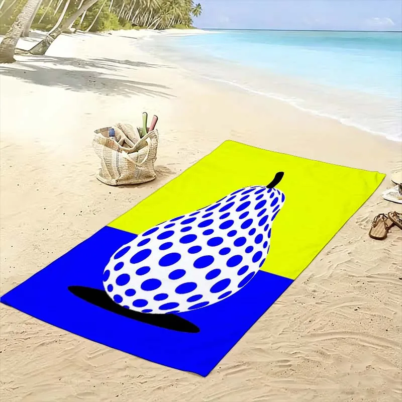 Premium Polka Dot Beach Towel Pool Towel Large Summer Resort Vacation Absorbent Cotton Cloth 80x160cm Tropical Print Accessory G