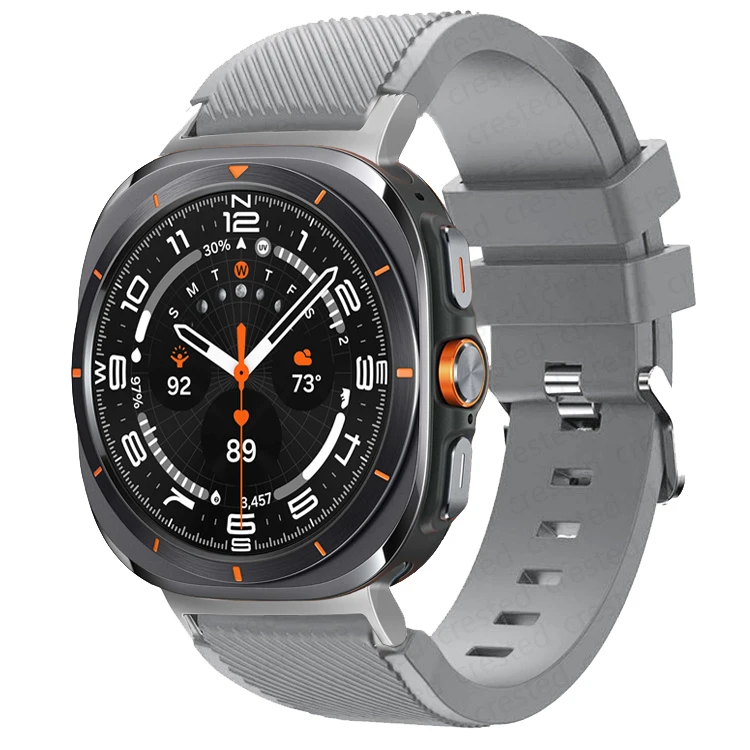 حزام سيليكون لساعة سامسونج جالاكسي 7 FE 44 مللي متر 40 مللي متر ملحقات الفرقة كوريا سوار رياضي ساعة جالاكسي 7 الترا 47 مللي متر 40 حزام #6