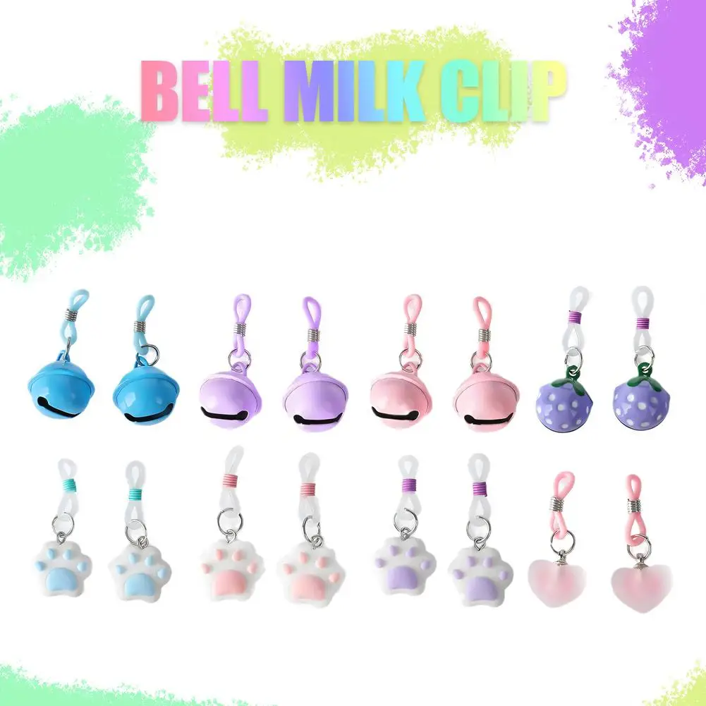 1Pair Women Silicone Nipple Clamps SM Toy Adult Sex Stimulation Bell Bell Small Chest Clitoris Clips Breast Stimulator Sex R7J8