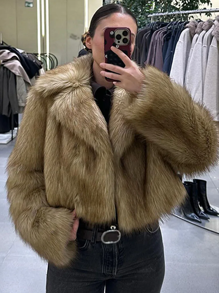 HH المرأة موضة جديدة معطف قصير فضفاض الصلبة بدوره إلى أسفل طوق طويلة الأكمام المغطاة زر الإناث الشتاء معاطف دافئة أنيقة