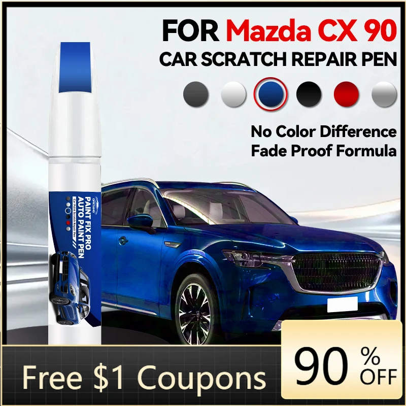 

Автомобильные инструменты и аксессуары: Карандаш для ремонта лакокрасочного покрытия автомобиля MAZDA BT50 (2006-2025) для устранения царапин, цвета: синий, серый, серебристый, черный (42M)