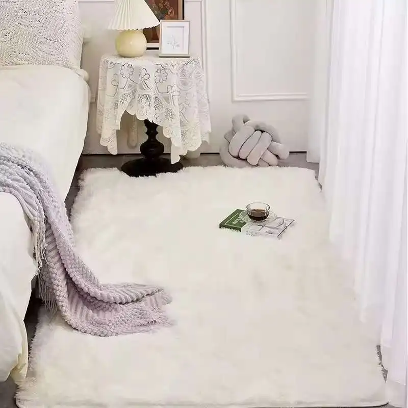 VIKAMA Soft Plush Rug Tie-Dye Living Room Carpet Fluffy And Soft Bedside Rug Pet-Friendly Bedroom And Living Room Floor Mat Home