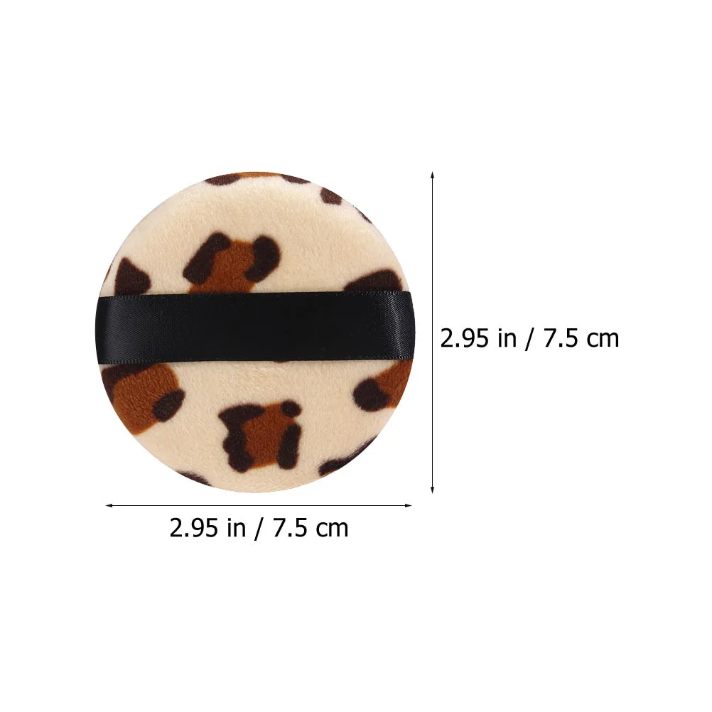 6 stuks grote ronde poeder zachte wasbare bladerdeeg voor gezichtsmake-up kussen crème blozen foundation losse poederdons