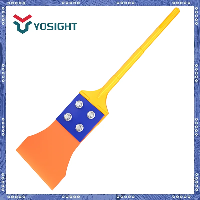 Heavy-Duty Wide Floor Scraper with SDS MAX SHANK 40Cr Thinset Scraper for Construction And Home Improvement