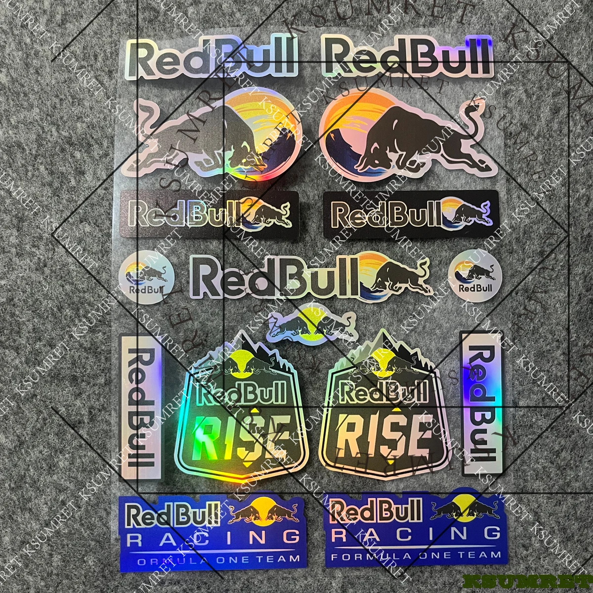 

Laser For Red Bull Motorcycle Sticker Tank Logo Decals Set