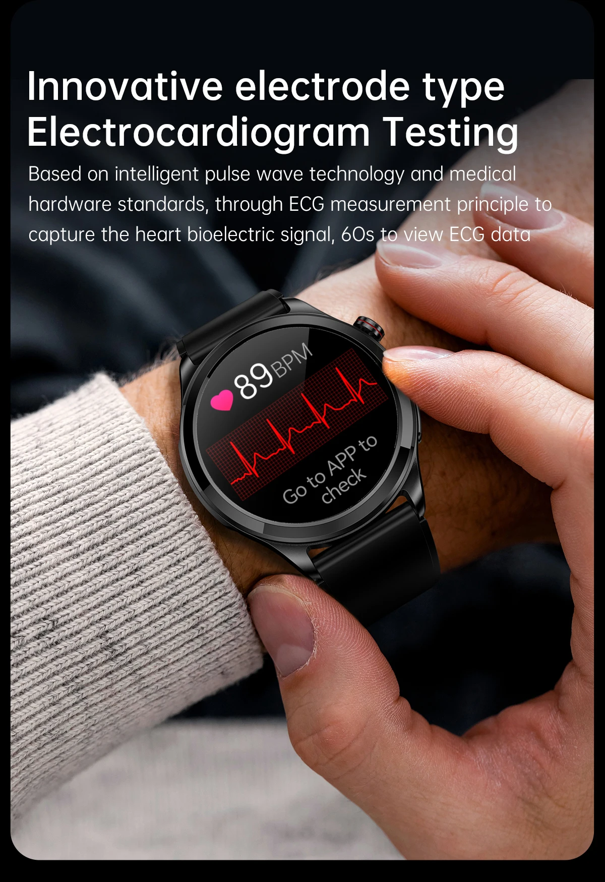 2024New ECG Call Blood Oxygen Smart Health Watch 360 * 360IPS High Definition Screen for Continuous Observation of Exercise Mode