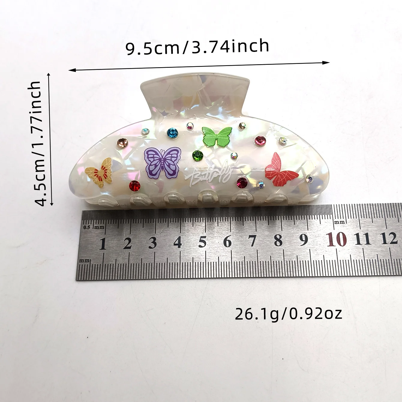 جديد لطيف فراشة فهم كليب تصفيفة الشعر الملونة القرش السرطانات قبضة الشعر مشبك شعر مخلب الملحقات للنساء
