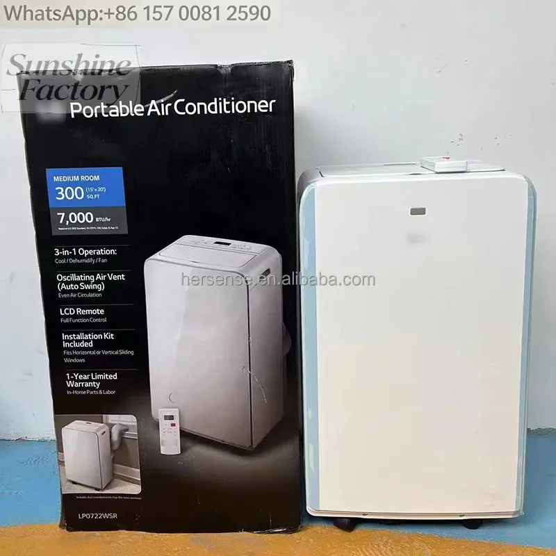 High quality USA Canada Mexico 110V 60Hz L&G Portable AC 7000BTU R32 Energy Class A+++ Electric Household Use Air Conditioner