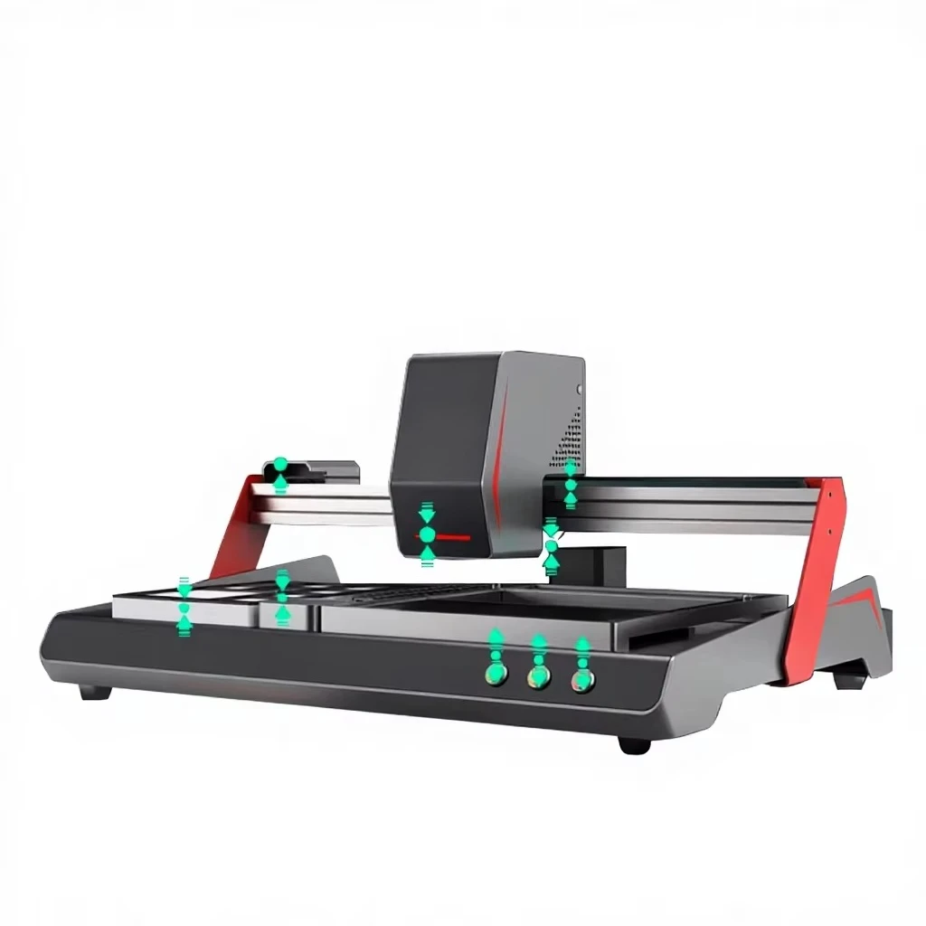 High Precision Desktop Mini SMT Pick and Place  , Automatic LED SMD Chip Mounter with Dual Vision  , 110V/220V Optional - view 2