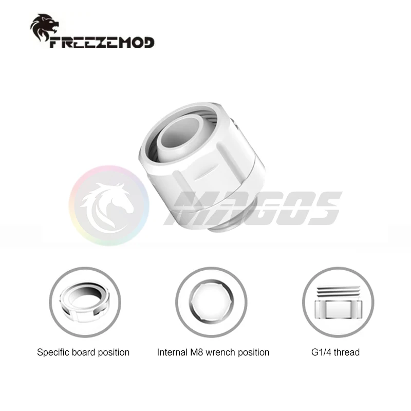 Computer Water Cooling Hose Pipe Fitting For 10*16MM PE PVC Tubing,Smooth Surface 3/8''Thick Hexagonal Wrench Fixing