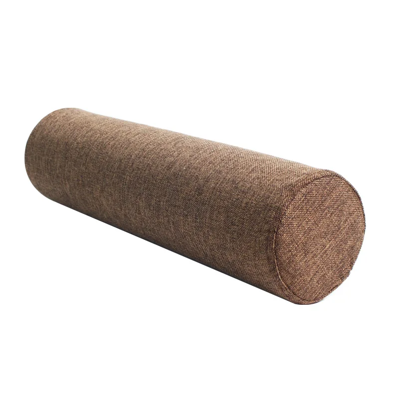 Coussin de soutien lombaire cylindrique confortable pour chaise de bureau, canapé, lit, coussin long