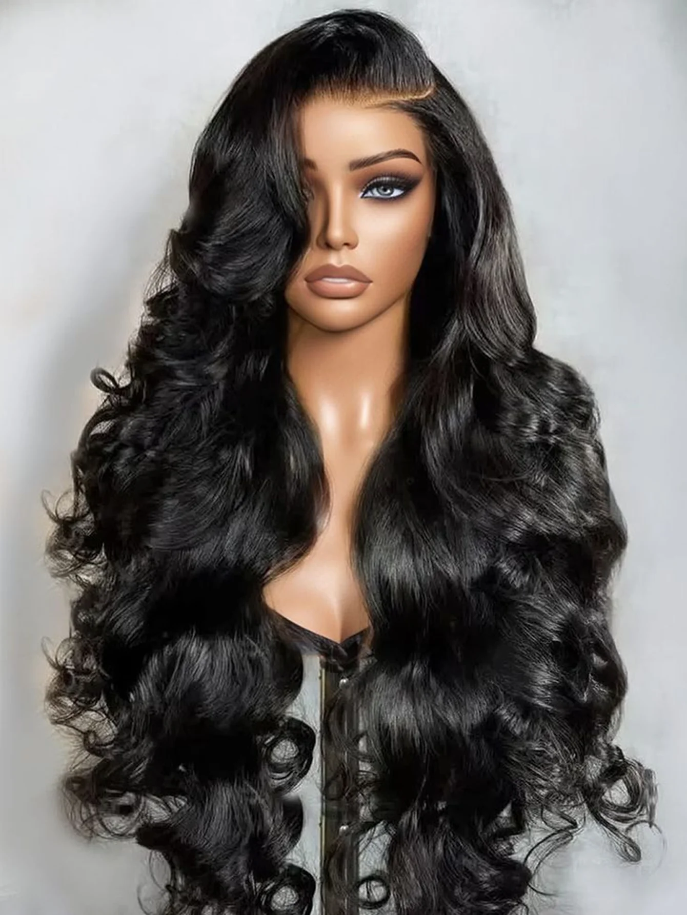 40インチ ボディウェーブ レースフロントウィッグ 人毛 13x4 HD透明レースフロントウィッグ 女性用 フロントウィッグ 人毛 200%密度